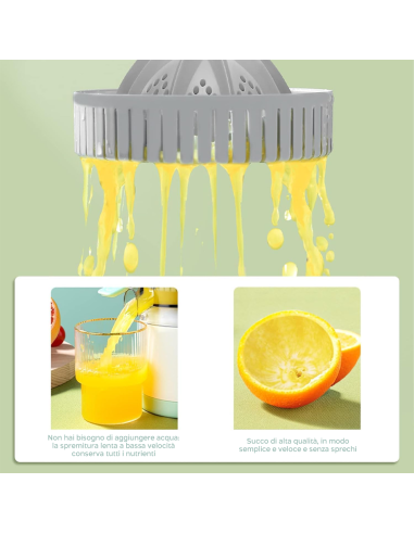 Spremiagrumi Elettrico Ricaricabile USB...