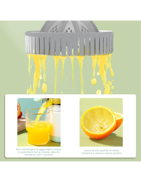 Spremiagrumi Elettrico Ricaricabile USB Wireless Estrattore di Succo Portatile