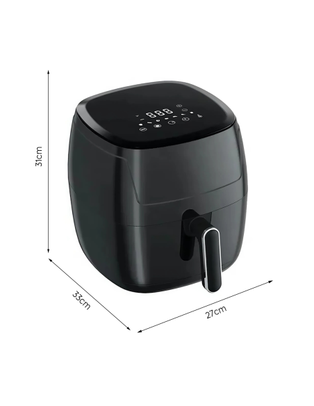 Friggitrice ad Aria Capacità 15L Display Touch con 7 Programmi di Cottura 1500W