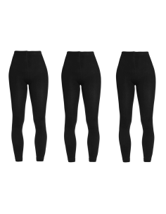 Pack 3 Leggings Calzamaglia Coprenti Neri 380 Den Interno...