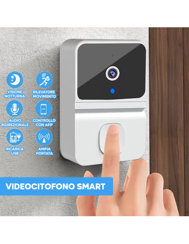 Campanello Intelligente Wi-Fi e Bluetooth Audio...