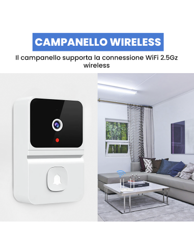 Campanello Intelligente Wi-Fi e Bluetooth Audio...