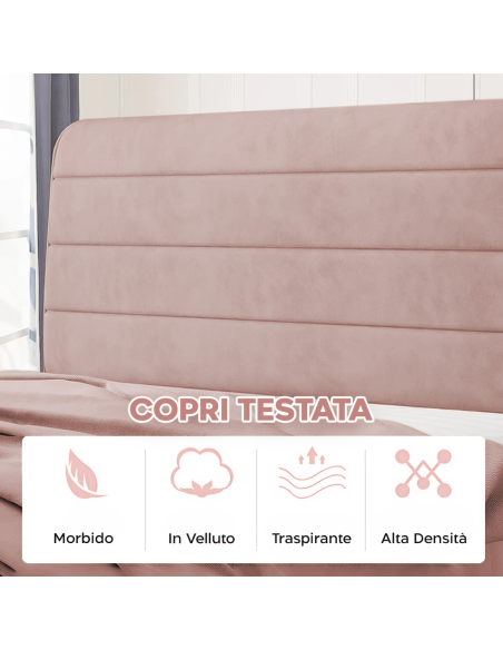 Trapunta Matrimoniale Velluto Piumone Double Face Tinta Unita con Copritestata