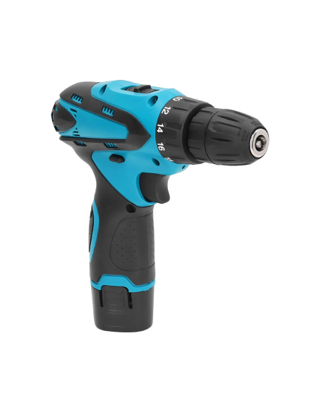 Trapano Avvitatore a Batteria 12V con Doppia Batteria Ricaricabile e Luce LED