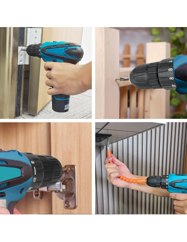 Trapano Avvitatore a Batteria 12V con Doppia...