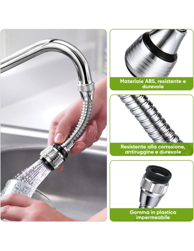 Rompigetto Flessibile Miscelatore Rubinetto da...