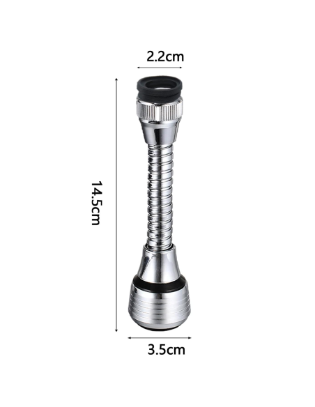 Rompigetto Flessibile Miscelatore Rubinetto da Cucina Ugello Rotante a 360°