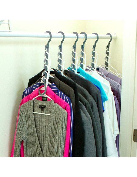 Pack da 10 Supporti grucce Magic Hanger 850826 organizer per vestiti salvaspazio