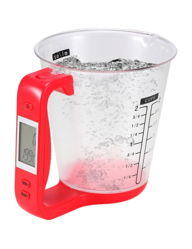 Caraffa con bilancia digitale pesa ingredienti...