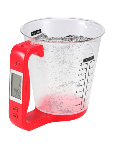 Caraffa con bilancia digitale pesa ingredienti con display lcd