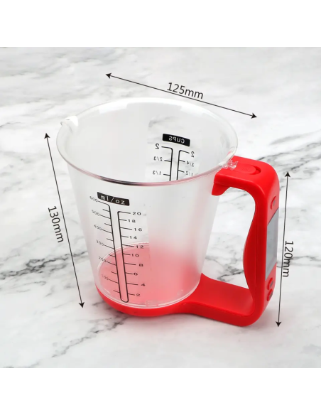 Caraffa con bilancia digitale pesa ingredienti con display lcd