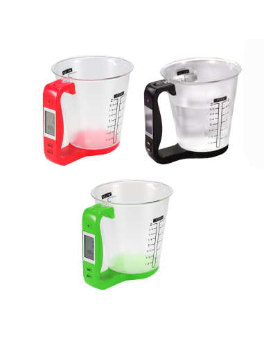 Caraffa con bilancia digitale pesa ingredienti con display lcd