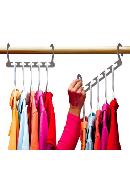 Pack da 10 Supporti grucce Magic Hanger 850826 organizer per vestiti salvaspazio
