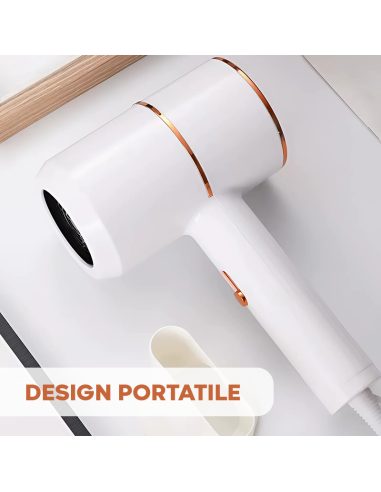 Phon Asciugacapelli Portatile da Viaggio 3000W...