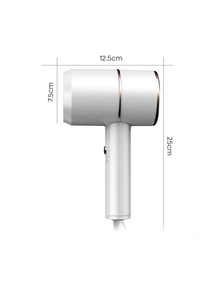 Phon Asciugacapelli Portatile da Viaggio 3000W 3 Velocità Funzione Caldo/Freddo