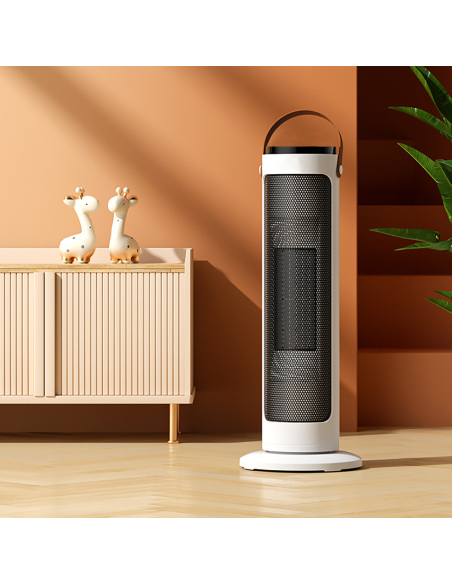 Stufa Elettrica 2000W a Colonna 2in1 con Protezione Anti-surriscaldamento