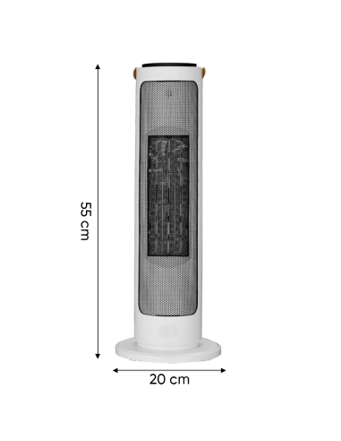 Stufa Elettrica 2000W a Colonna 2in1 con...