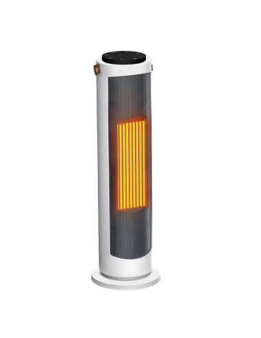 Stufa Elettrica 2000W a Colonna 2in1 con Protezione Anti-surriscaldamento