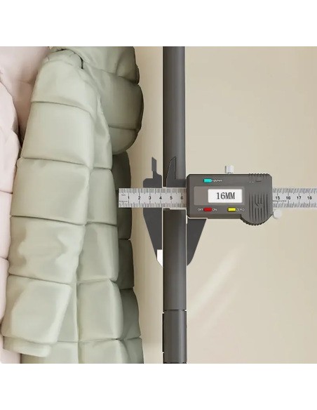 Armadio Guardaroba in Tessuto Scaffale Campeggio 9 Ripiani Staffe Appendiabiti