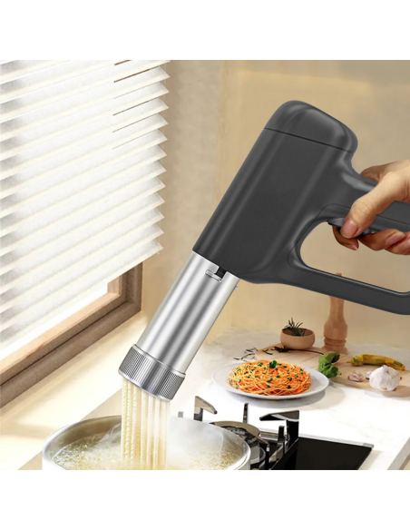 Macchina Portatile per Pasta Fresca Elettrica Cordless in Acciaio Inox 5 Stampi