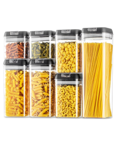 Kit 7 Contenitori Ermetici per Alimenti Barattoli Porta...
