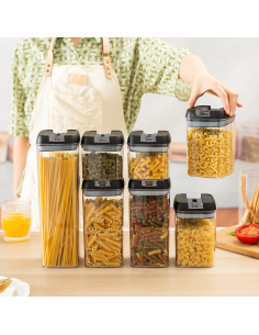Kit 7 Contenitori Ermetici per Alimenti Barattoli Porta... 2