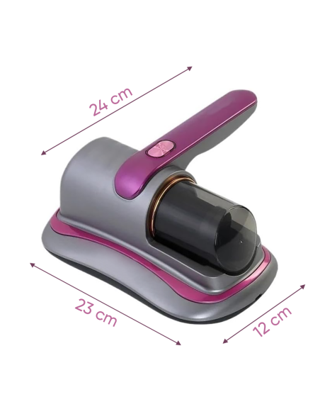 Aspirapolvere da Letto Senza Fili 100W Ricaricabile Portatile Filtro e Luce UV