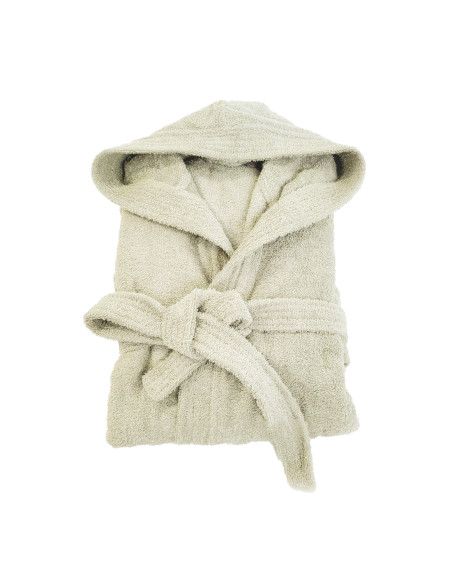 Accappatoio in Spugna Unisex SUPREMA per Adulti Cappuccio Tinta Unita con Tasche