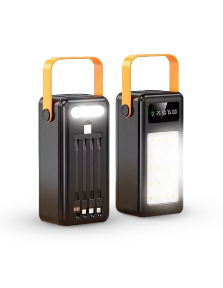 Power Bank 60000mAh Multifunzionale Luce d'Emergenza Ricarica Veloce e Portatile