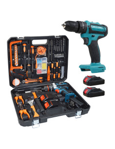 Trapano Avvitatore Doppia Batteria 21V Ricaricabile...