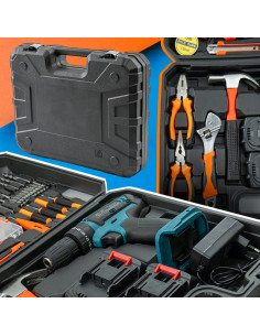 Trapano Avvitatore Doppia Batteria 21V Ricaricabile... 2