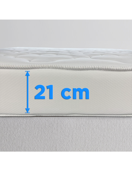 Materasso Matrimoniale Dormi Bene Traspirante Anallergico Antiacaro 160x190x21cm