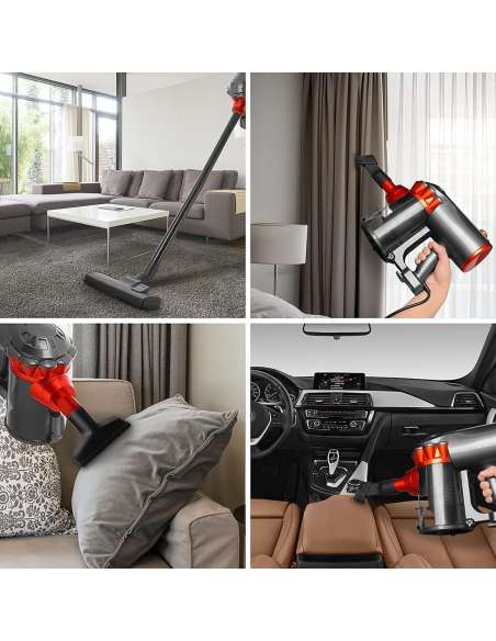 Aspirapolvere Ciclonico 1000W 3 in 1 Scopa Elettrica con Filtro HEPA e Filo