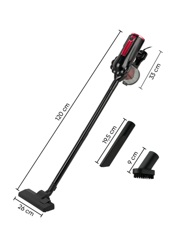 Aspirapolvere Ciclonico 1000W 3 in 1 Scopa...
