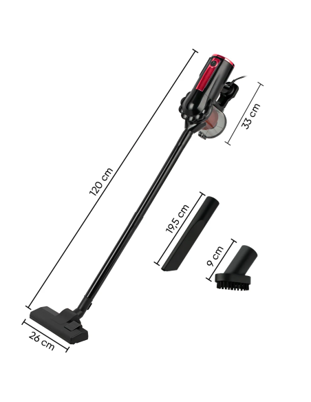 Aspirapolvere Ciclonico 1000W 3 in 1 Scopa Elettrica con Filtro HEPA e Filo