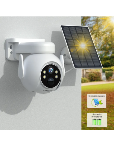 Telecamera Videosorveglianza Ricarica Solare...