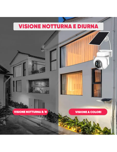 Telecamera Videosorveglianza Ricarica Solare...