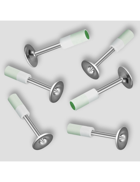 50pz Chiodi per Sparachiodi Manuale Rivetti Tondi Metallo 7mm Cemento e Ferro