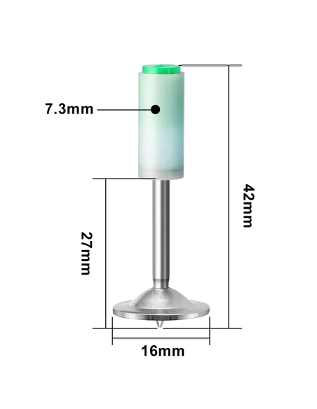 50pz Chiodi per Sparachiodi Manuale Rivetti Tondi Metallo 7mm Cemento e Ferro