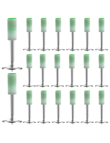 100pz Chiodi per Sparachiodi Manuale Rivetti Tondi Metallo 7mm Cemento e Ferro