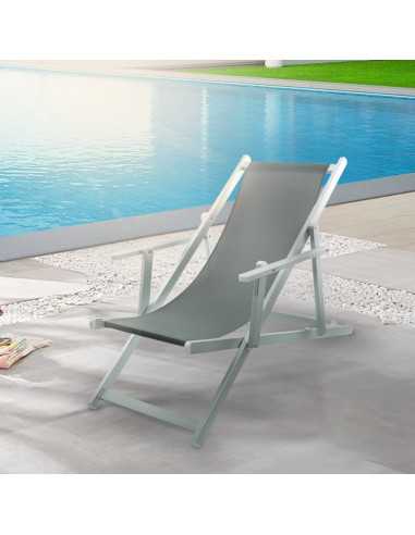 Sedia Sdraio Pieghevole Napoli con Braccioli...