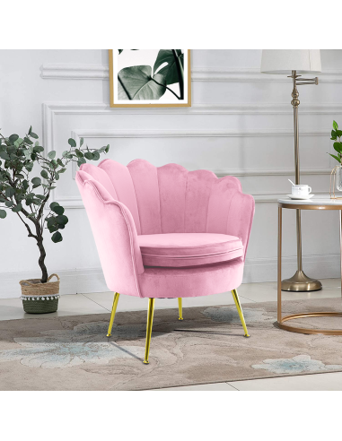 Poltrona Schienale a Conchiglia VENERE in...