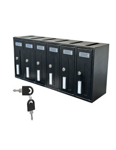 Cassetta condominiale Iron Grey Art 900.6 Verticale 6...