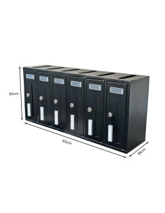 Cassetta condominiale Iron Grey Art 900.6 Verticale 6... 2