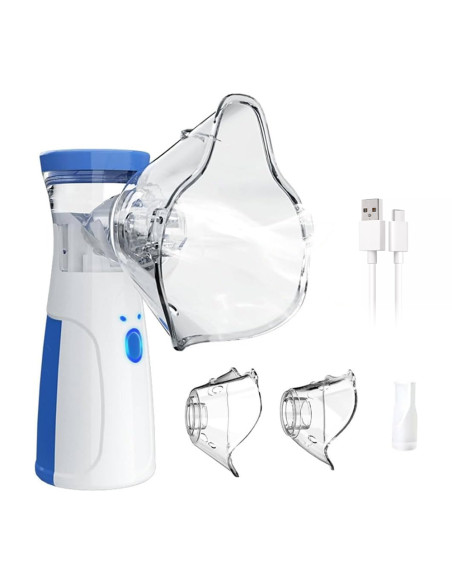 Aerosol Portatile Silenzioso Ricaricabile Ultrasuoni con Mascherine