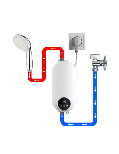 Mini Elettrico 3500W Scaldabagno Istantaneo...
