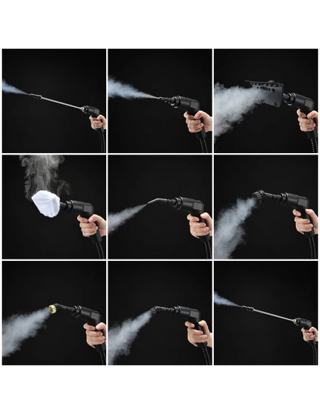 Pulitore a Vapore Portatile Multiuso 1600ml Alta Pressione Uso Domestico e Auto