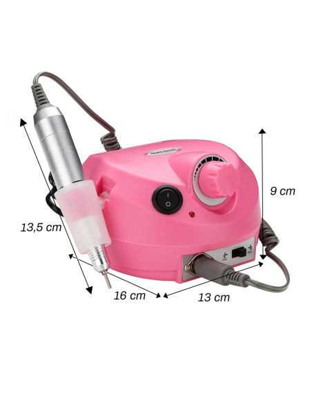 Fresa Unghie Professionale a Pedale 35.000 Giri 5 Punte e Velocità Regolabile