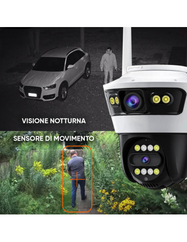 Telecamera Wi-Fi di Videosorveglianza Controllo...