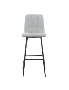 Set 4 Sgabelli in Velluto VELVETTE Struttura Nera con... 2